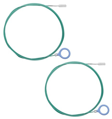 Keboyoe 2 Pezzi Spazzola per Pulizia Tubi di Scarico Tetto Apribilesonda Sturatubi Stura Lavandini e Scarichi Strumento per Pulizia Tubi Lungo Flessibile per Auto,Frigorifero,Lavandini,Scarichi(3M/5M)