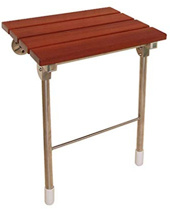 Tabourets de douche muraux pliables en bois Tabouret de siège de douche mural Tabouret pliant en bois pour chaussures pour personnes âgées/handicapées Tabouret de siège de douche antidérapan