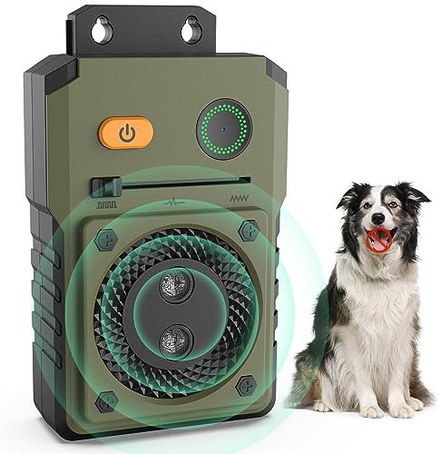 Anti Bell Gerät-50FT Effektive Antibell für Hunde-Auto Hundebellen Abschreckung Außenbereich-3 Frequenzen antibell ultraschall gerät-IPX4 Ultraschall Hunde Repeller-mittlere und große Hunde Sicher