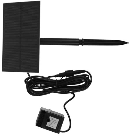 Sosoport Fontana fontane da giardino all'aperto pompa dell'acqua solare fontanella da giardino piscina fontane per laghetti di piccole dimensioni fontane d'acqua pp Black