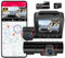 Dashcam Auto 4K+1080P+1080P 3 Kanal 4K Dashcam Auto 360 Grad mit 64GB SD Karte, WiFi GPS Autokamera mit IR Nachtsicht, Sprachbefehl, Parküberwachung, 2,4 IPS-Bildschirm Dash Cam, Loop-Aufnahm (V630)