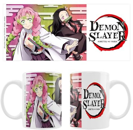 SAKAMI - Demon Slayer: Kimetsu no Yaiba - Mitsuri & Nezuko - Tasse, Mug - 320 ml