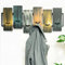 DanDiBo Garderobe Wand Schwarz Metall 96629 Wandgarderobe mit 12 Haken Modern Hakenleiste Garderobenhaken Garderobenleiste