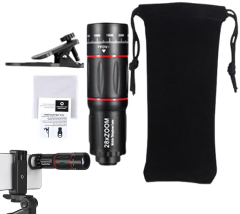 Handy-Objektivaufsätze Multifunktional Tragbar | Teleobjektiv Handy-Kamera-Zubehör für Reisen, Outdoor, Wildtiere, Sport, Konzerte, Landschaften, Wandern, entfernte
