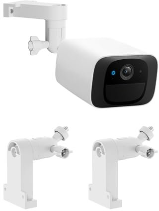 Wandhalterung kompatibel mit eufyCam 2C/2C Pro, 2/2 Pro, 3C/S300, 3/S330, auch für SoloCam S220/C210, verstellbare Kamerahalterungen für Eufy Kamera drinnen und draußen, 2 Stück