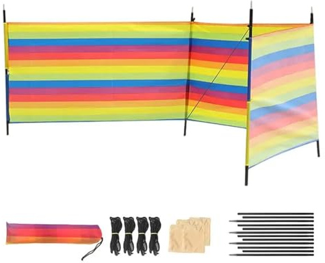 UALXPAO Pare-Vent de Plage Brise-Vue for Camping, Plage, Pare-Vent, abri, Portable, extérieur(S)