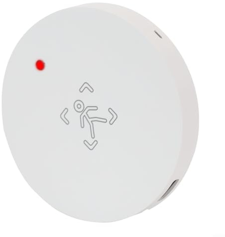 Para Zigbee Sensor de Presencia Humana 24GHz MmWave Detector de movimiento Existencia estática para Tuya Smart Home Automation Light Linkage White ABS 105MM (ForZigbee)
