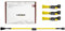 Noctua NA-SEC1 chromax.yellow, 3-Pin/4-Pin Extension Cables (30cm, Yellow)