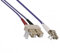 DINIC LWL Kabel OM4, Patchkabel LC/SC Lichtwellenleiter Multimode (20m, violett)