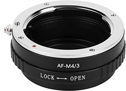 Yctze Adattatore Obiettivo AF (MA) -M4 / 3, Anello Adattatore Obiettivo Manuale in Metallo per Obiettivo AF Minolta su Misura per Fotocamera con Attacco M4 / 3