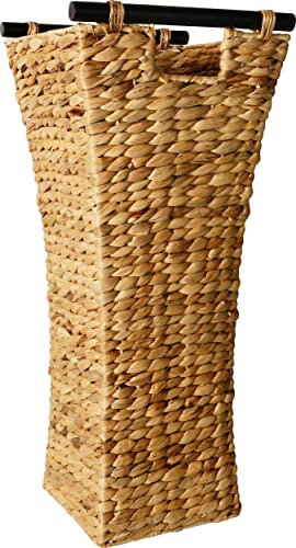 Schirmständer -Artra Design, Wasserhyazinthe, edel verarbeitet, Handarbeit, nachhaltig, Auffangschale Farbe: Natur 25/26/60 cm