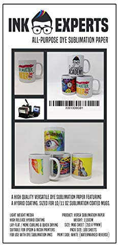Ink Experts Versa All Purpose Mug Size Sublimation Paper 115gsm (100 Sheets)