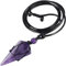 KYEYGWO womens,Unisex, Amethyst Sechseckiger Kristall Anhänger Halskette mit Einstellbare Lederseil, Polierte Quarz Spitz Stein Heilung Reiki Pendel Kette