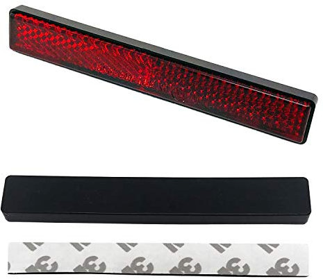 Motorrad Kennzeichen Reflektor Rückstrahler selbstklebend für Moped Roller Quad E-geprüft