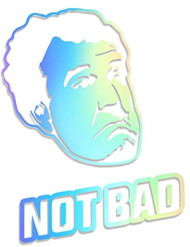 Decus Clarkson NOT Bad L 0019 (Oil Slick Hologramm) // Sticker OEM JDM Style Aufkleber