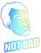 Decus Clarkson NOT Bad L 0019 (Oil Slick Hologramm) // Sticker OEM JDM Style Aufkleber