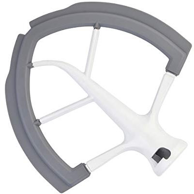 Batteur à bord flexible pour mixeur KitchenAid - Batteur plat de 6 litres avec bords en silicone souple