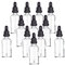 YIZHAO Flacon Compte Gouttes 50ml, Transparent Flacon Huile Essentielle Vide avec Pipette Verre, pour Huile Essentielle, Aromathérapie, Laboratoire, Massage, Cosmétique, Voyage - 12 Pcs