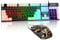 CHONCHOW Tastiera e mouse illuminati, tastiera da gioco RGB Full Size e mouse da gioco con cavo arcobaleno, mouse da gioco LED e tastiera combinata per PS4, PS5, Xbox One, PC, PC, gamer, ufficio