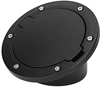 Dioche Tankdeckel, Schwarze ABS Tankdeckelabdeckung passend für JK 2007-2017