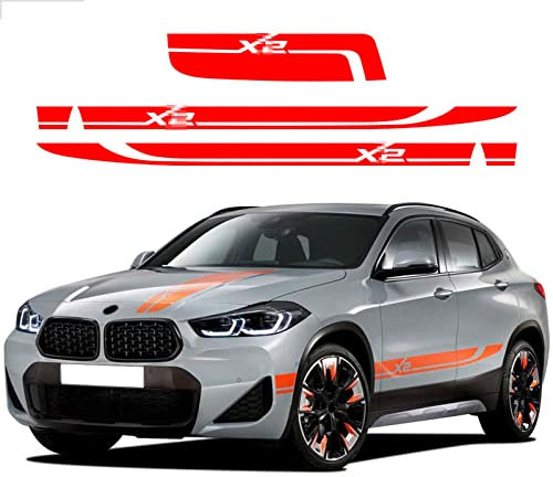 Universal Zubehör Auto Styling Haubenabdeckung Motorhaube Aufkleber Grafik Seitenstreifen Rock Vinyl Dekor Aufkleber, für BMW X2
