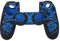 Cubierta del Controlador Gamepad, Cubierta de Silicona de Superficie Antideslizante para el Controlador PS4, Cubiertas para Sony PS4, Proporciona una Experiencia Más Cómoda Accesorios(Black & Blue)