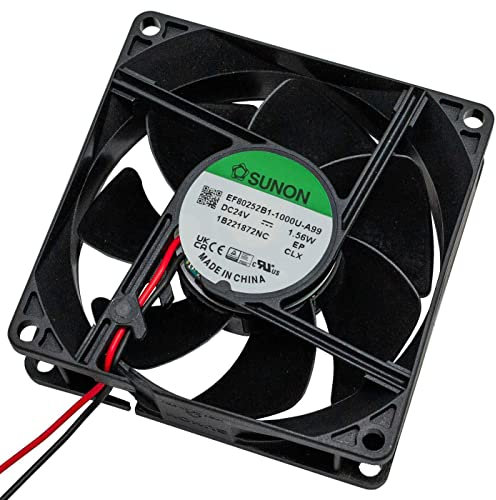 Fan Ventilateur 24V DC 1,8W 80x80x25mm 69,7m³/h 3200U/Min 69,7m³/h Sunon EF80252B11000UA99