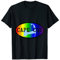Cape Cod Rainbow Gay LGBTQ Pride T-Shirt Karte Silhouette T-Shirt