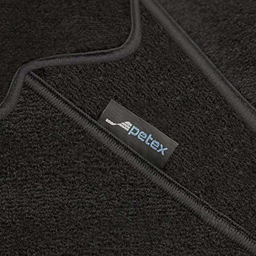 PETEX Monza Autoteppich Premium Passform vorne und hinten schwarz 4-teilig