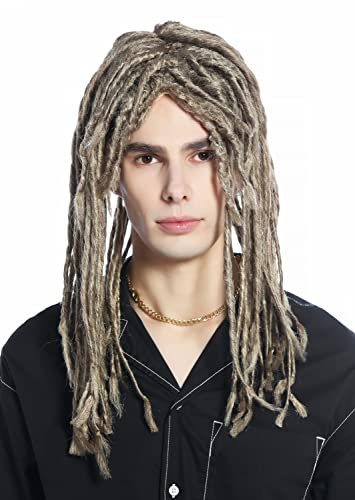 WIG ME UP - CW-015 Perücke Karneval Fasching Rasta Dreadlocks Blond Mix Hippie
