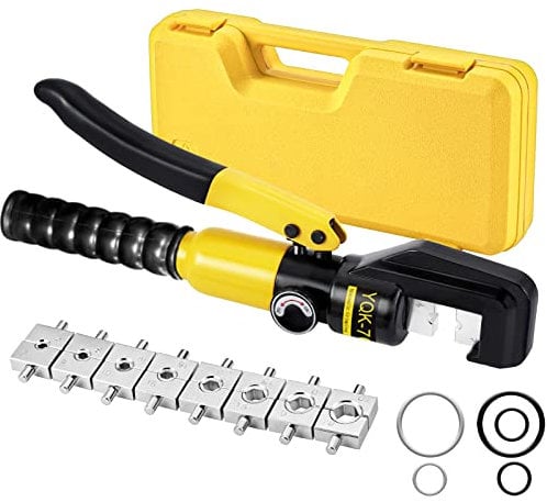 Solsop Hydraulische Draht-Crimpzange Serie 12AWG-2/0 AWG mit 9 Sätzen von Schneideisen