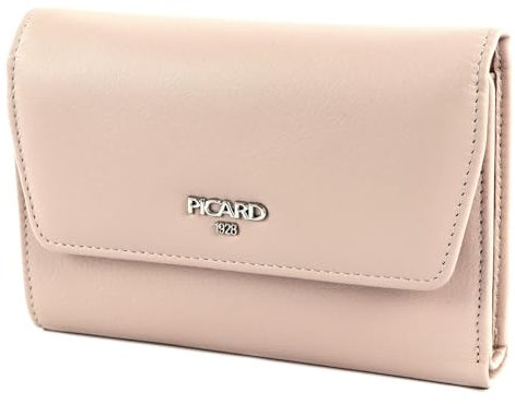 Picard Bingo Geldbörse für Damen aus hochwertigem Leder in der Farbe Rosenquarz, Maße: 10x15x2 cm, 88813422D8