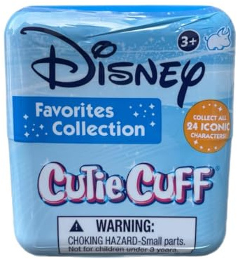 Disney Cutie Cuff Plush Slap Band - Steering Wheel Buddy - Mystery Capsule (1 of 6 Figures at Random) Collect Them All! ((1) Favorites Collection)