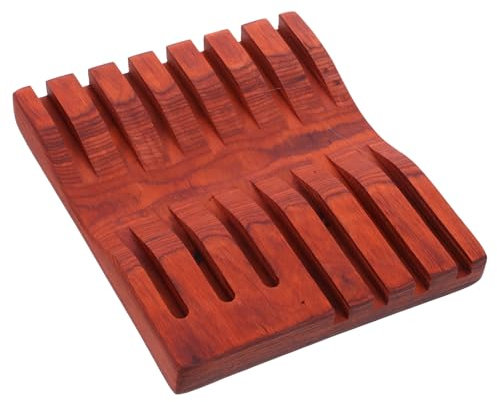 Beaupretty 1pc Hairdressing Scissors Stand Wooden Serving Tray Wooden Trays Wooden Display Stand Barber Shop Scissors Organizer Hairdressing Combs Tray Accessory Tray Scissors Organizing Rack