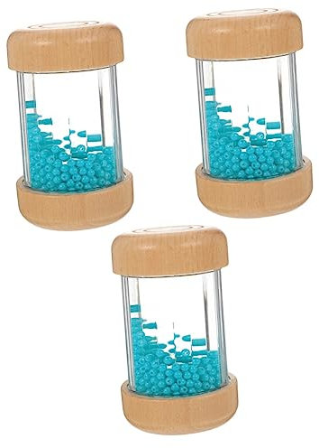 Abaodam 3stücke Musikalisches Regenmacher Spielzeug Für Junge Mädchen Handgefertigtes Geräuschspielzeug Auditiven Entwicklung Für Kleinkinder Und Vorschulkinder