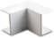 16mm x 25mm PVC White Electrical Cable Cover Mini Trunking Conduit Wire Tidy Self Adhesive + Bends (1 x 16mm x 25mm Internal Bend Only)