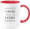 quotedazur - Mug Cadeau Motard Homme - Je Ne Suis Pas Parfait Mais Je Suis Motard - Tasse Cadeau Biker Fan De Moto - Rouge/Céramique