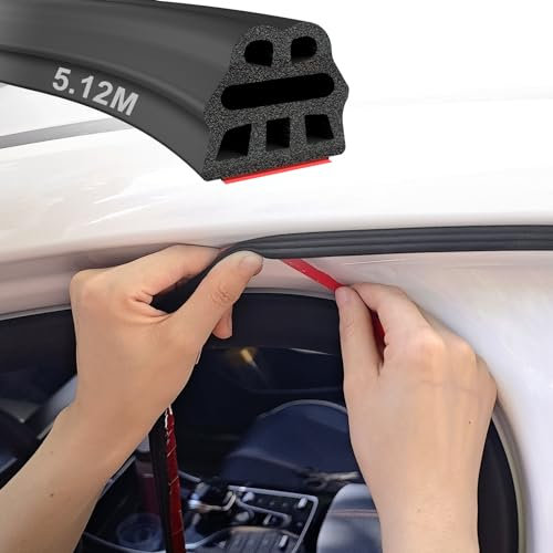Hzetuu Joint Porte Voiture, Joint Caoutchouc Adhesif Joint Fenetre Isolation Phonique Porte, Joint Porte Bande Caoutchouc Pour Fenêtre Porte Entree Protection Porte De Voiture