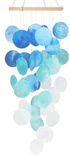 EEEKit DIY Capiz Windspiel Muscheln Set, Gestalten Sie Ihr Eigenes Windspiel für Garten Heim Dekoration Frauentag