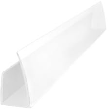 U-Profil Weiß 10mm Polycarbonat - 1050mm für Stegplatten, Glas, Kunststoffplatten, Gewächshaus, UV-beständig und langlebig