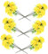 BESPORTBLE 6 Künstliche Blumensträuße Dekor Künstliche Blumen Künstliche Friedhofs Chrysanthemen Gedenkblumen Friedhofs Chrysanthemen Blumenstrauß Kunststoff Chrysanthemen Grab