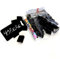 Packung mit 40 wiederverwendbaren Kunsttafeln + 40 Basen à 25 mm + Flüssigkreidemarker, Preishalter, Preisschilder, Mini-Tafeln für Preisschilder, Schwarz