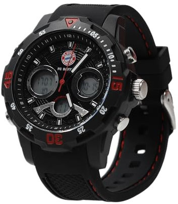 FC Bayern München I Digitaluhr I Armbanduhr I Kinder I Schwarz