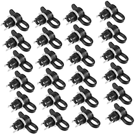 Gadpiparty 24st Steckdose Mikro Panel Nacht Zubehör Schutz Bildschirm Spa Stecker Wasserfest Umschalten Spender Wasserdicht Kippen Kabellos Leistung Proofing Auspuff Lüfter USB Black Plastik