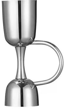 BVMKNI Jigger de cóctel de 25 ml y 50 ml Jigger Doble Inoxidable con Mango