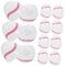 ibasenice 12pcs Open Egg Baseball Candy Containers Cube Cups for Boiled Eggs Printed Eggs Baseball Egg Rounders Basket Game Egg Cup Mini Eggs Egg Dye Egg Decorating Eggs Plastic