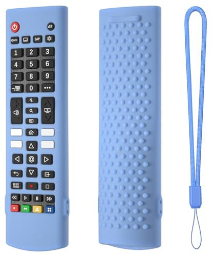 Funda de silicona para mando a distancia de TV LG, funda protectora con cordón, funda de silicona antideslizante para LG Smart TV Fernbedienung AKB7 Series Cover