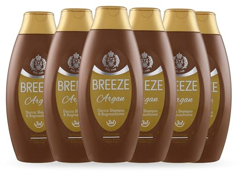 BREEZE | Doccia Shampoo e Bagnoschiuma Argan, 6x400 ml | 0