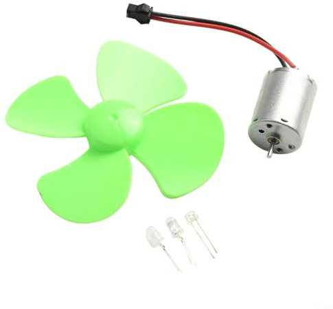 CWOQOCW Mini-Windturbinen-Generator-Kit, alternatives Energiemotor-Modell, Unterricht für Wissenschaft, Bildung, Experimentiermodell für Jungen und Mädchen (ohne Blase)