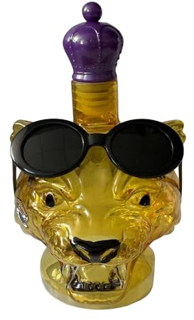 Yhsioaklo Dekanter aus Glas, Dekanter aus Glas, Leopardenkopf für Wein, Alkoholspender, Bar, Zuhause, Dekoration, Bourbon, Cognac, Wodka, Geschenk für Herren, Vater, Geburtstag